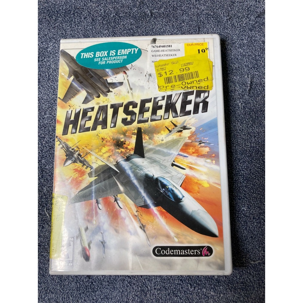 Heatseeker Nintendo Wii 2007 Jet Fighting Aerial Warfare Video Game Disc & Case